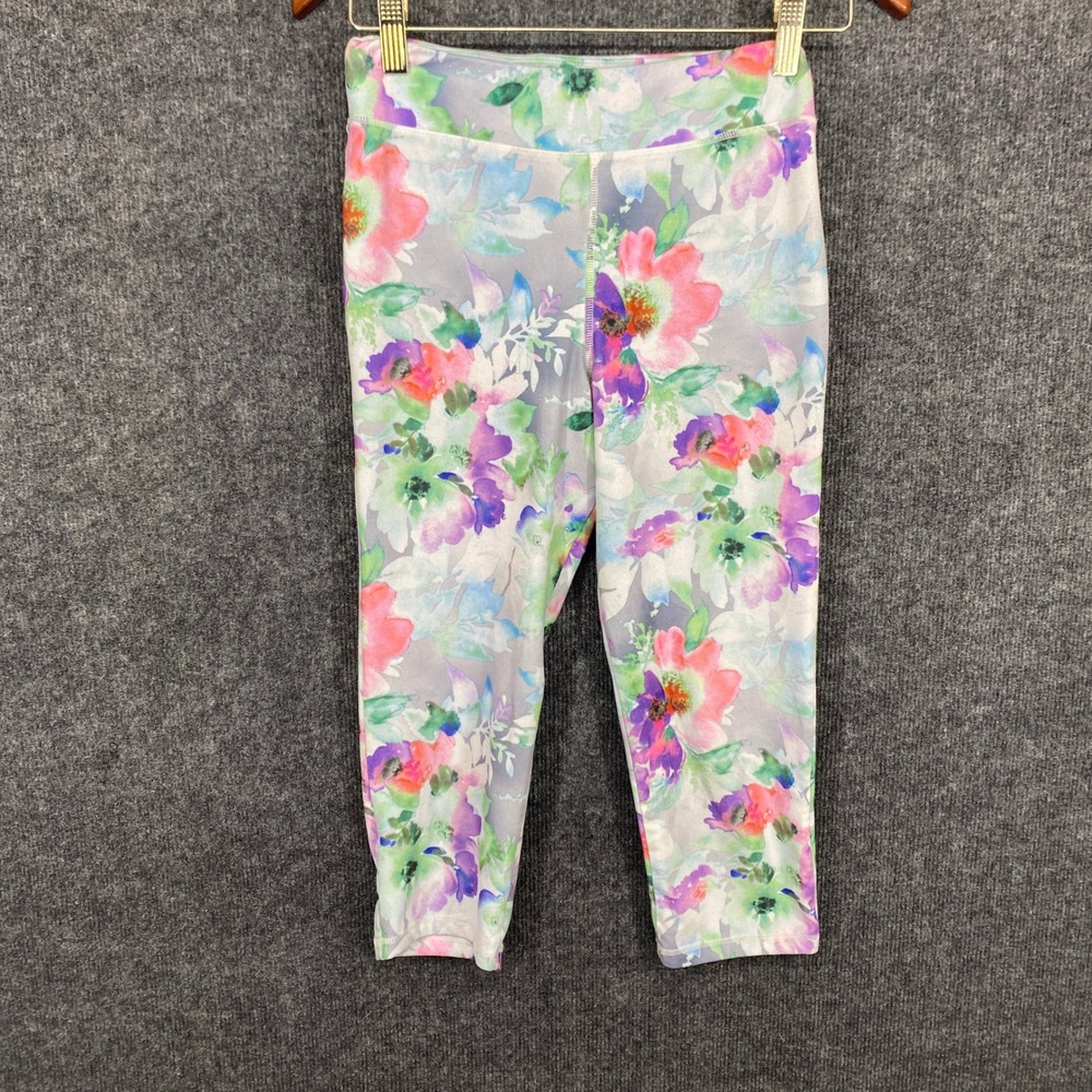 Extremely Me Girls Floral Cropped Leggings Multicolor Size 14/16 Capri